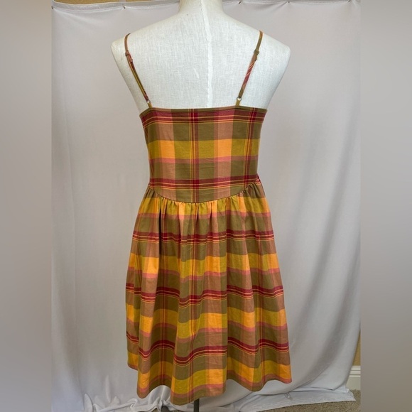 Madewell Womens Sleeveless Plaid Babydoll Cami Dress Size XS - Picture 5 of 8